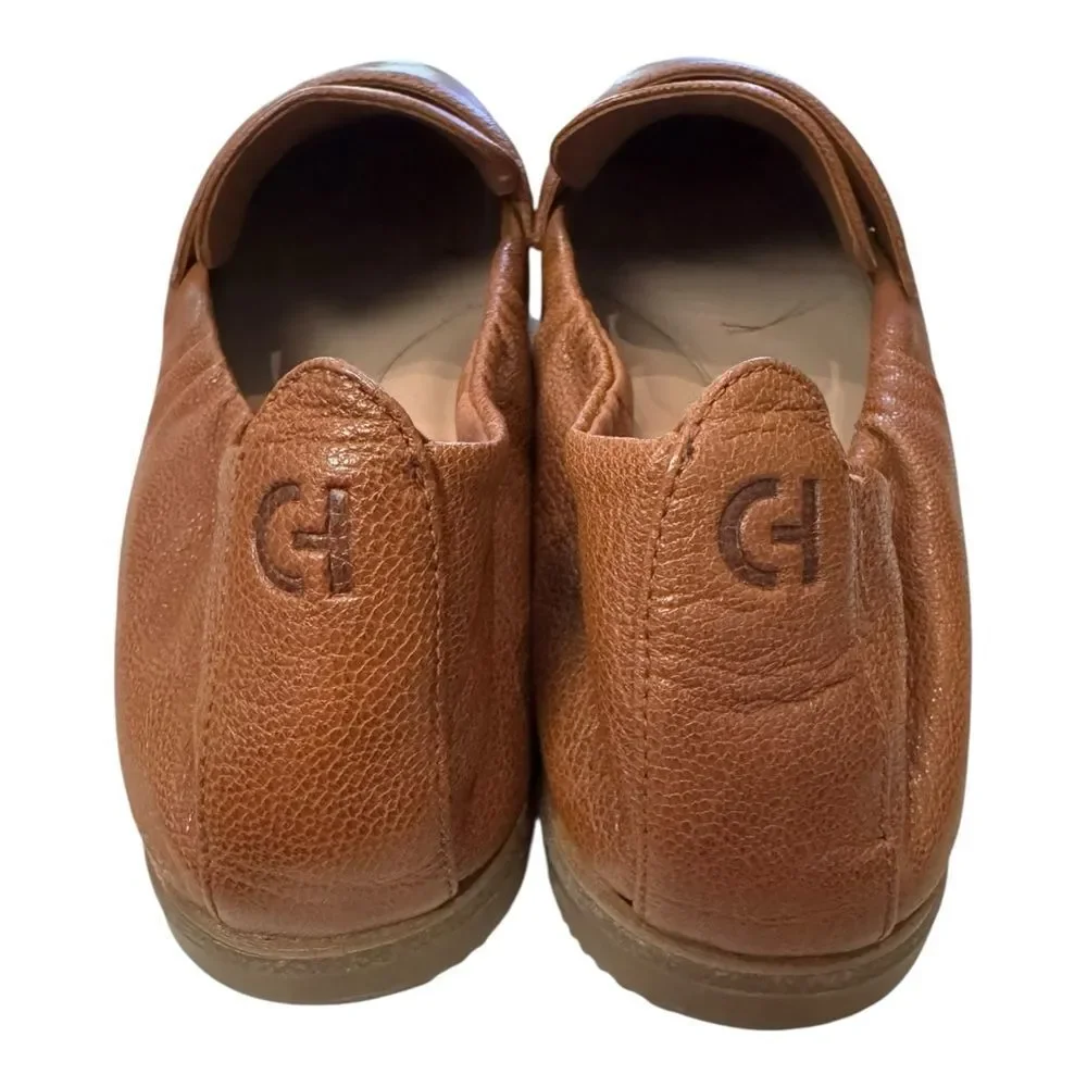 Cole Haan Women's Trinnie British Tan Soft Leather Loafers 7.5
